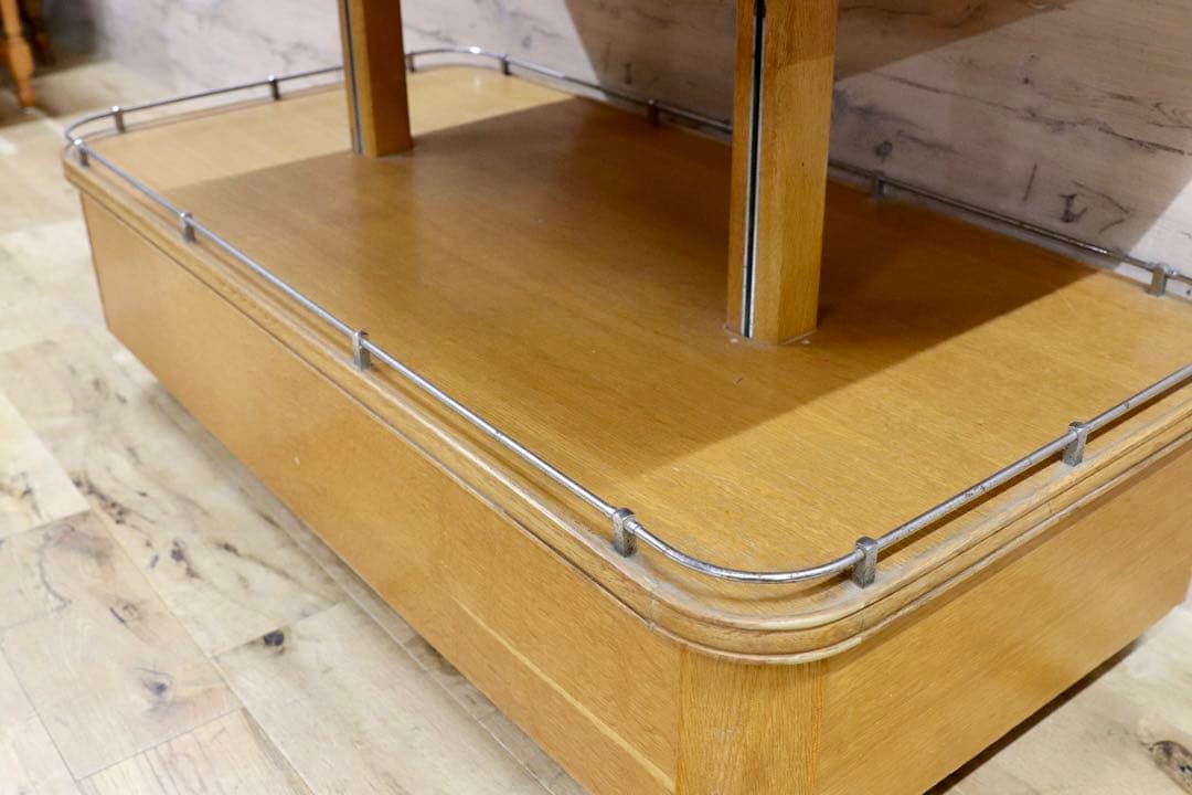 GMFH401○英国 イギリス アンティーク ディスプレイラック 棚 1940年