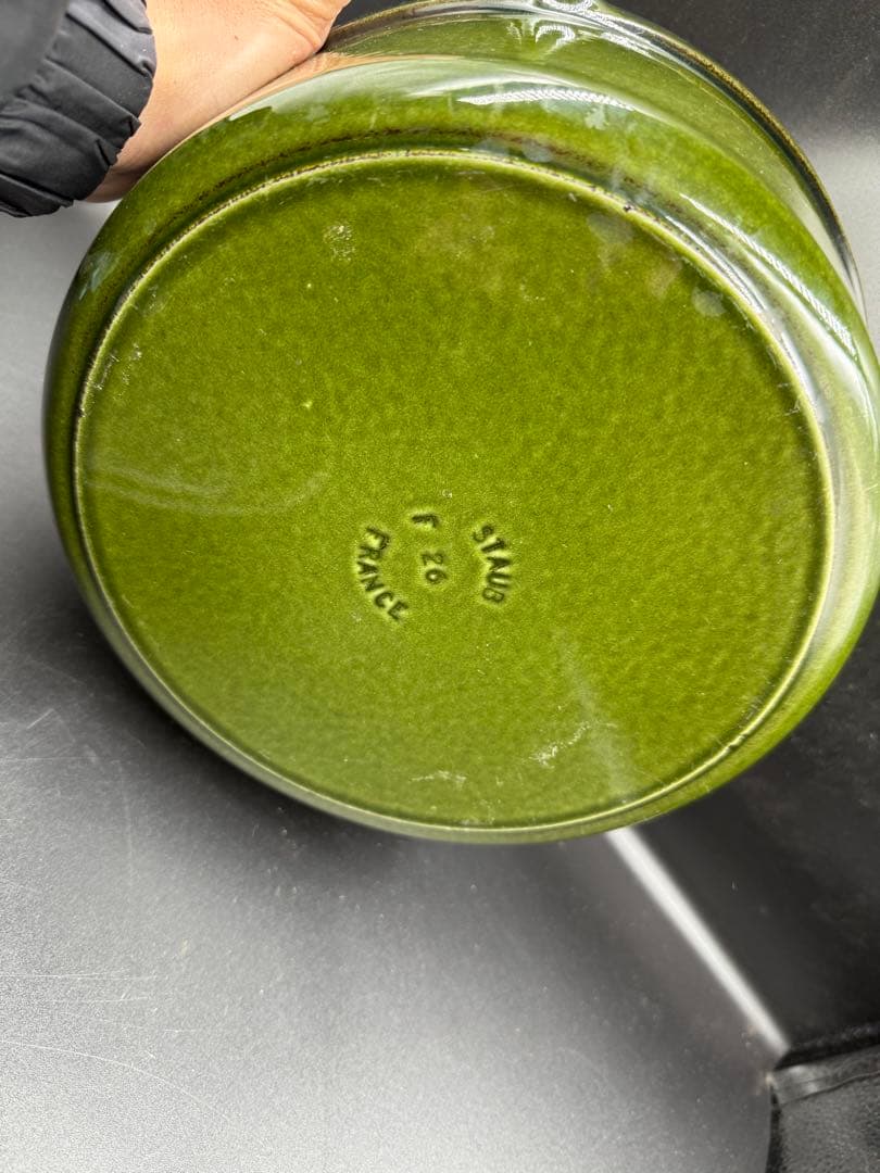 STAUB ダークグリーン 両手鍋 26cm