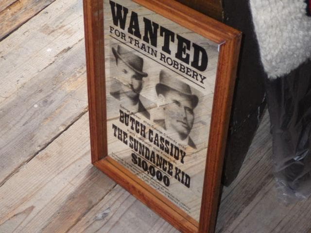 70'S★ブッチキャシディ★サンダンスキッド★指名手配★パブミラー★ビンテージ