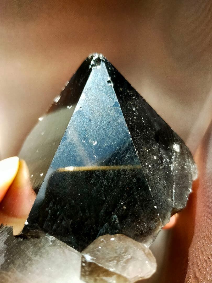 モリオン　黒水晶　原石　タビー　レコードキーパーあり　スモーキー　魔除け　お守り