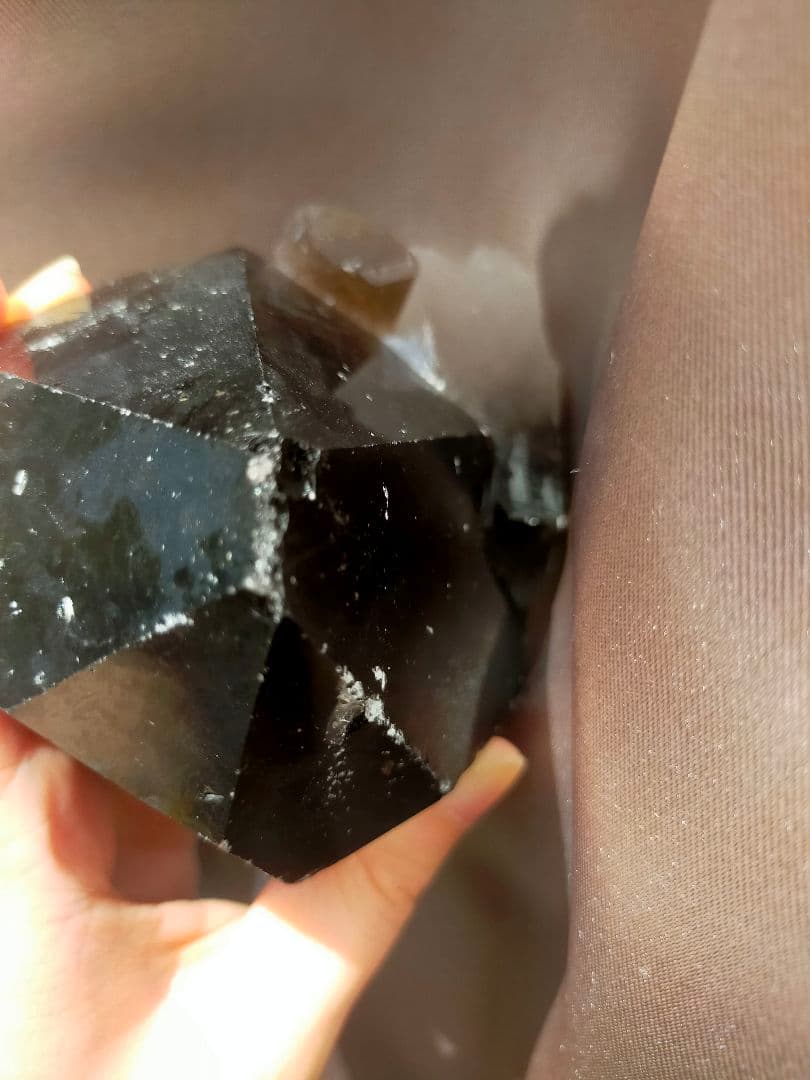 モリオン　黒水晶　原石　タビー　レコードキーパーあり　スモーキー　魔除け　お守り