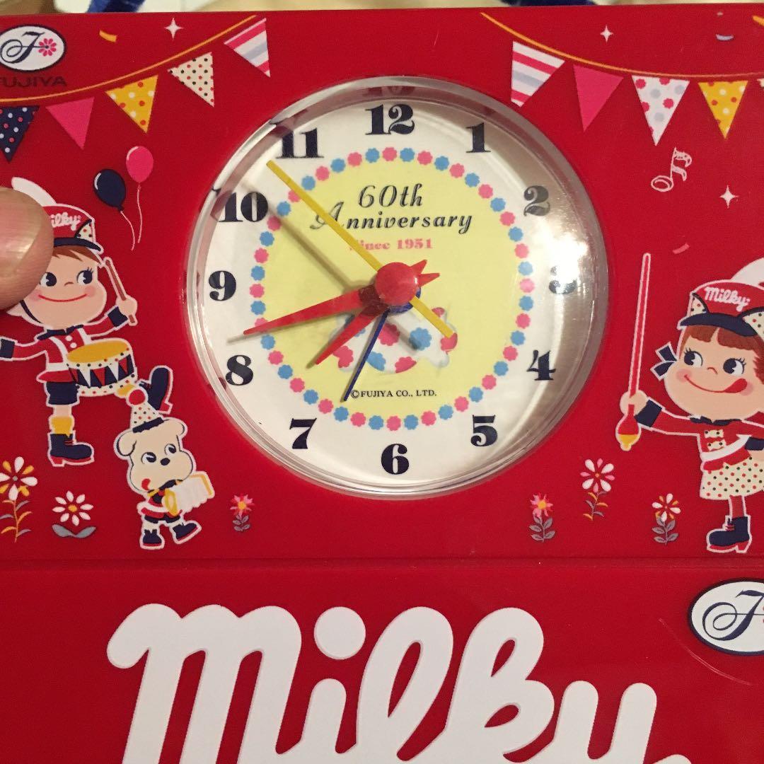 希少品❗️ 不二家 ぺこちゃん ミルキー目覚まし時計 - メルカリ