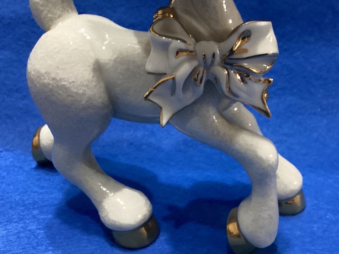 レノックス　ルドルフ　フィギュリン　赤鼻のトナカイ陶器製置物2点まとめ売り