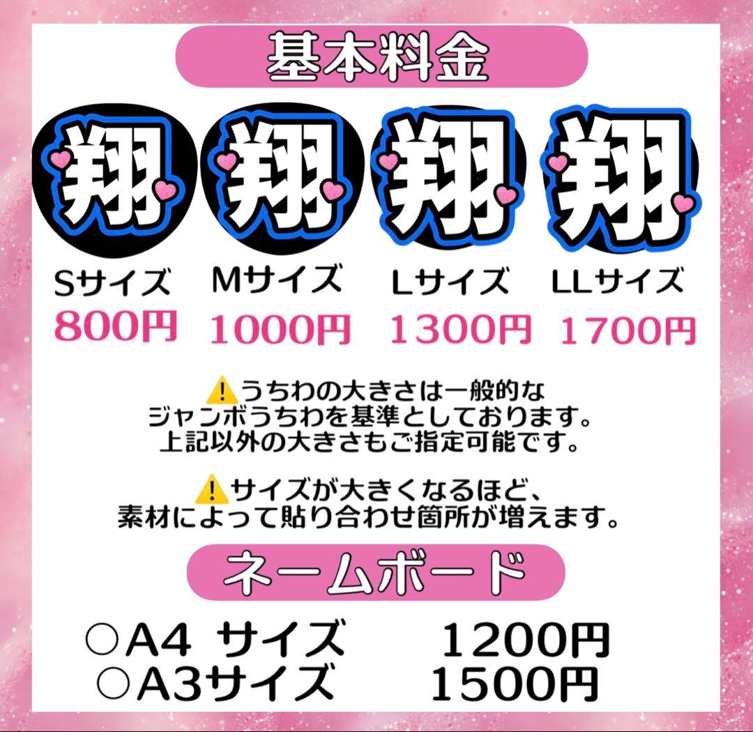 うちわ 文字 オーダー パネル ネームボード ハングル - メルカリ