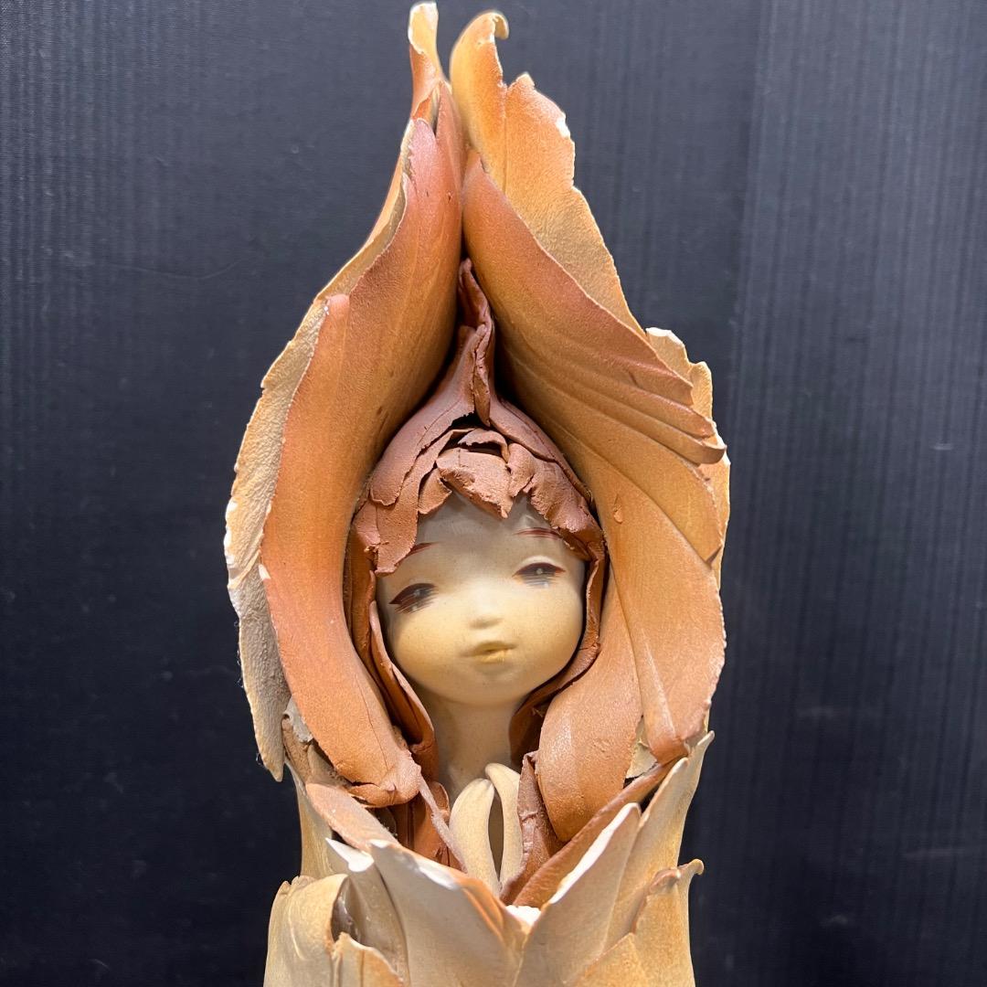 〇J⑦1001 ビンテージ 竹内祥子 陶人形 フィギュリン 女の子 - メルカリ