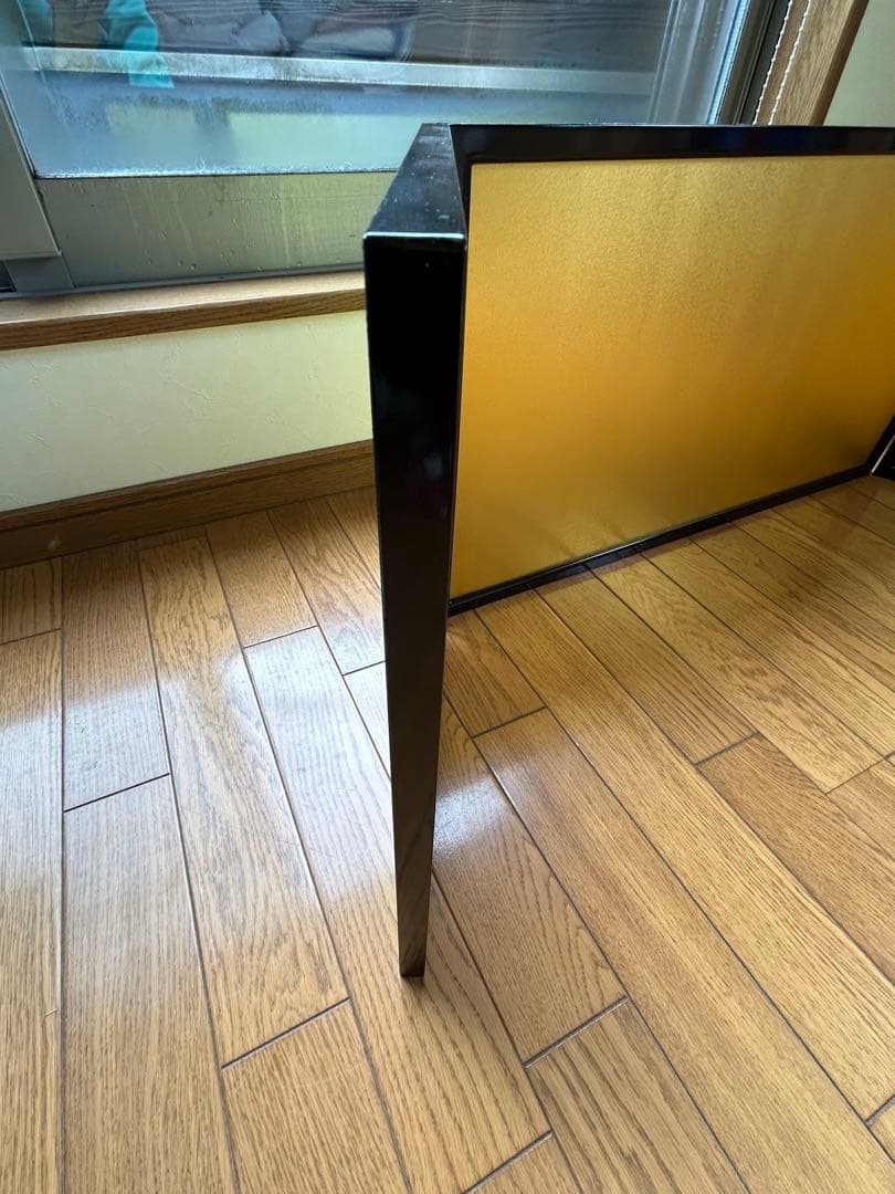 金屏風　折りたたみ式 38.5cm x 133cm