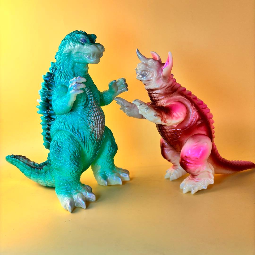 M1号 GMK ゴジラ・バラゴン 蓄光 セット販売品 後藤彩色所カスタム