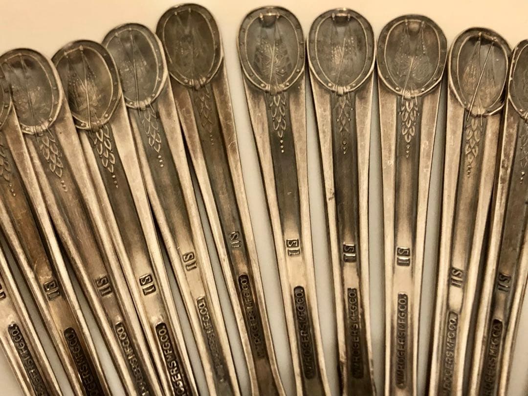 歴代アメリカ大統領　ヴィンテージスプーン　クラフト用　カット済　14本まとめ売り