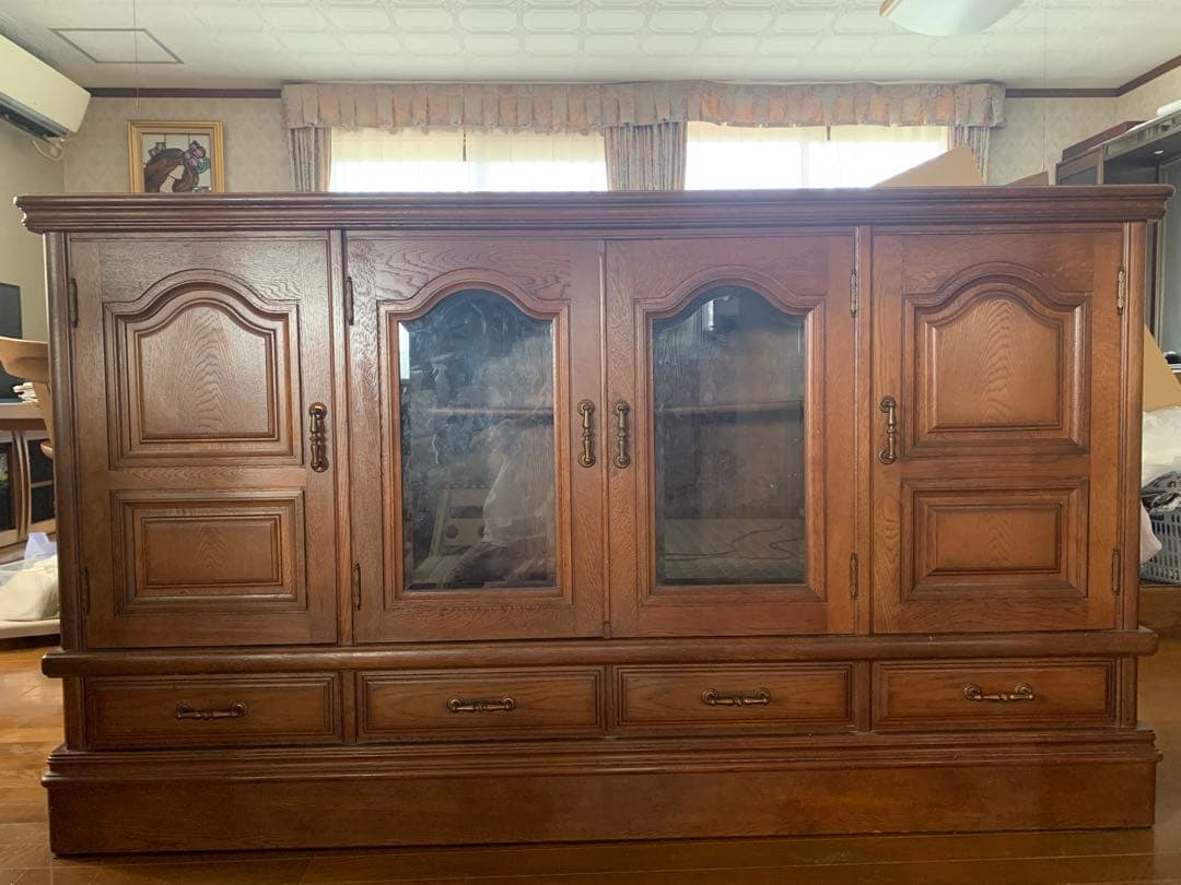 素敵なアンティーク飾り棚【引き取り¥8800】【送料¥18500込み】