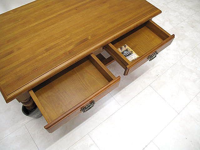 【未使用品】スペイン DANVES パイン材センターテーブル リビングテーブル