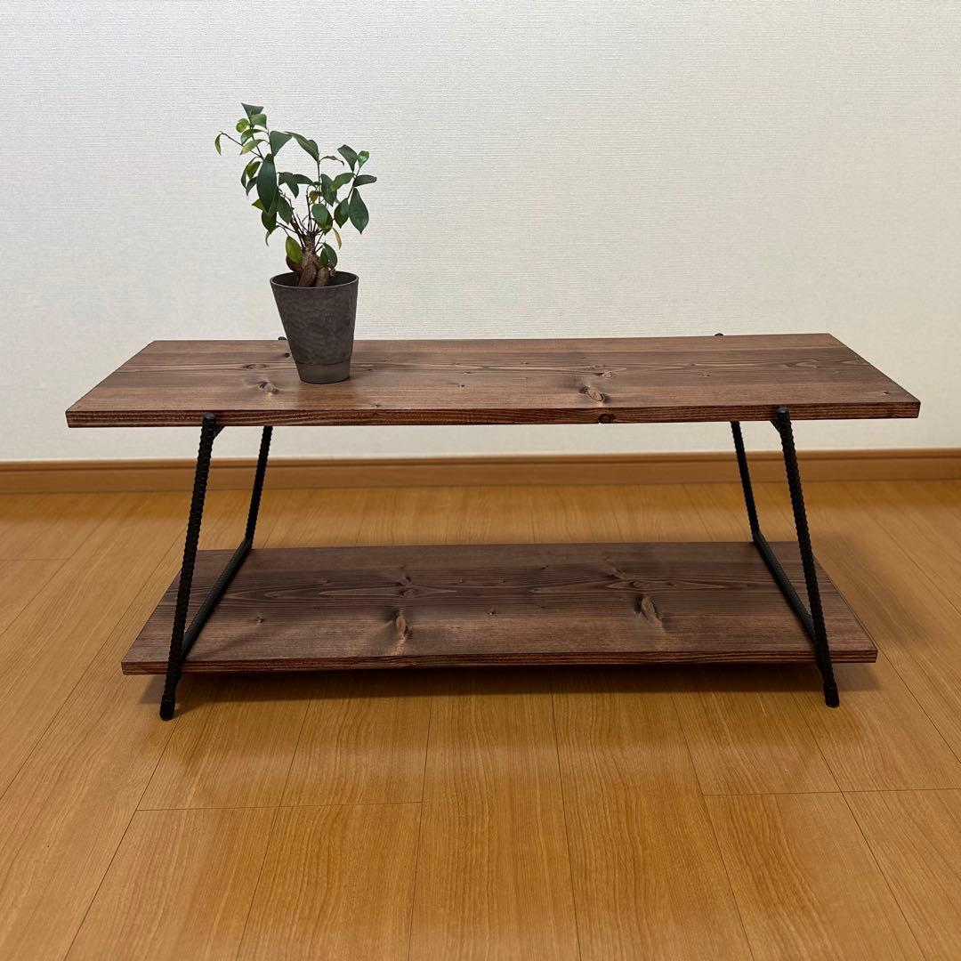 アイアンローテーブル　アイアンレッグ　ローボード　什器　キャンプテーブル　板付