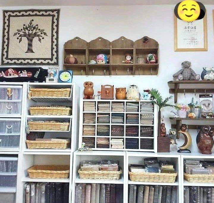 【パッチワーク・キルト】スマホショルダーケース&小物セット 《1点物》