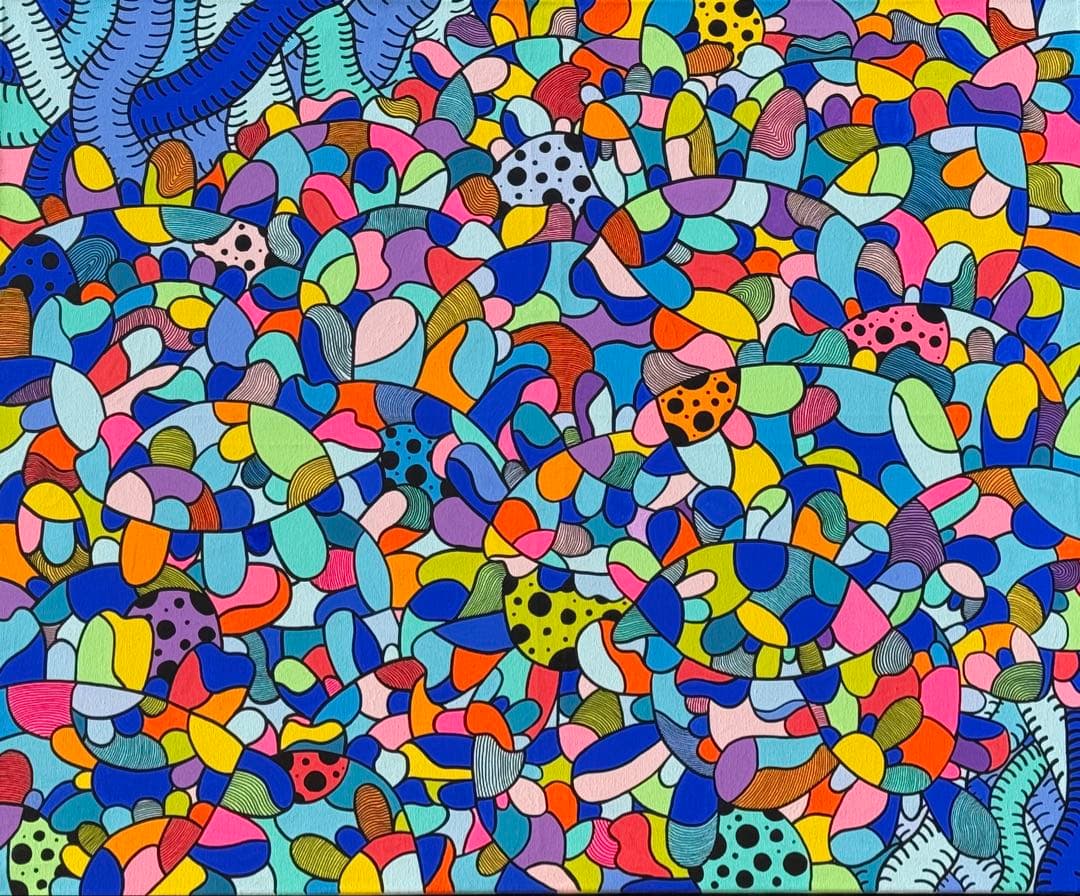 カラフルな抽象アート 絵画