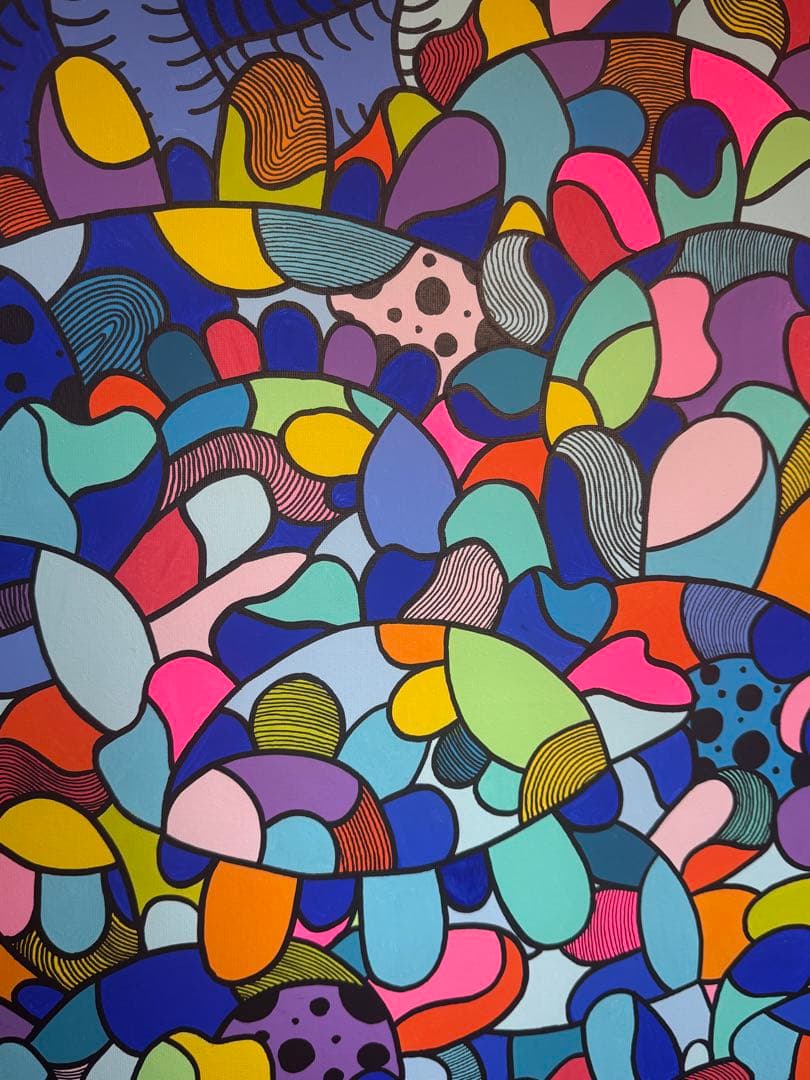 カラフルな抽象アート 絵画