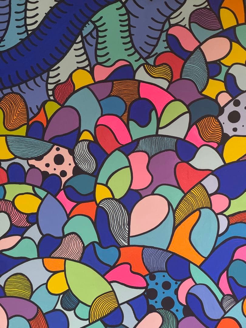 カラフルな抽象アート 絵画