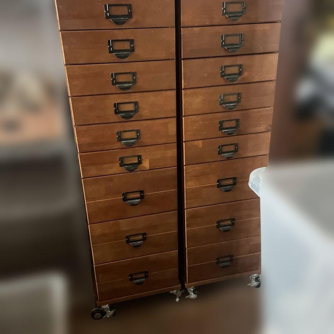 多段チェスト 9段 書類 引き出し 収納 天然木製 ウッド 収納棚 チェスト