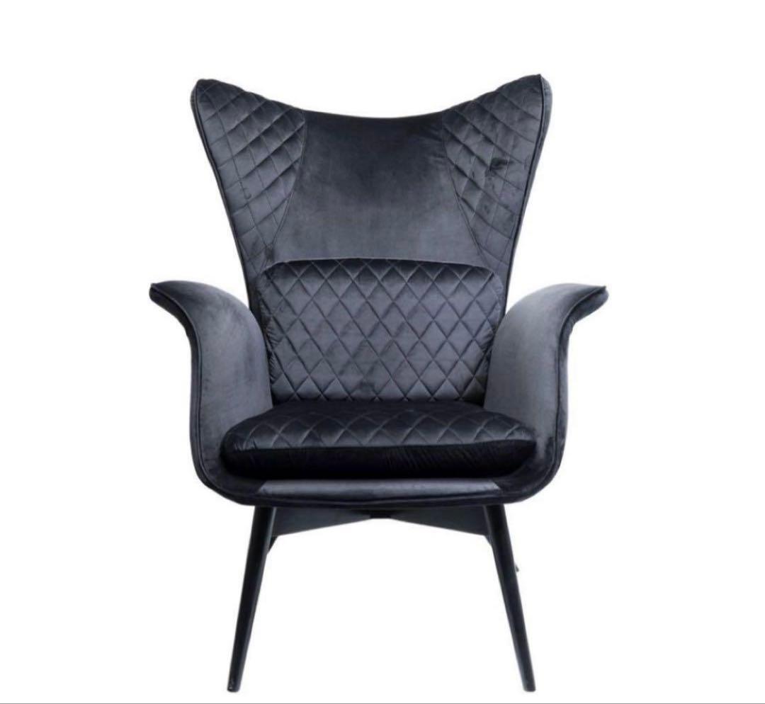 【美品】KARE / カレ｜チューダー　ベルベッドソファ｜一人掛け