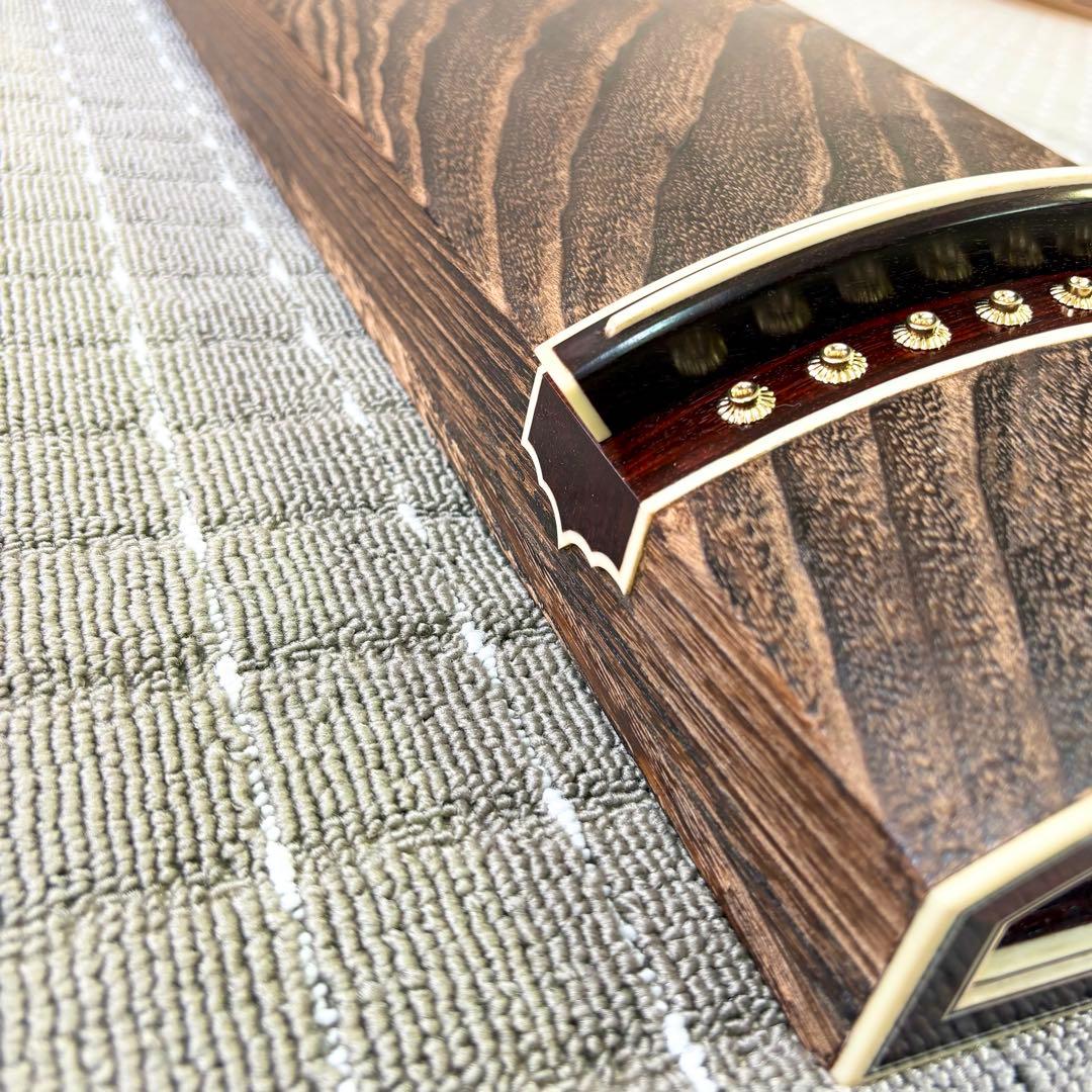 新品未使用 お琴 フルセット付属品付 上角すだれ彫 定価40万円相当 糸