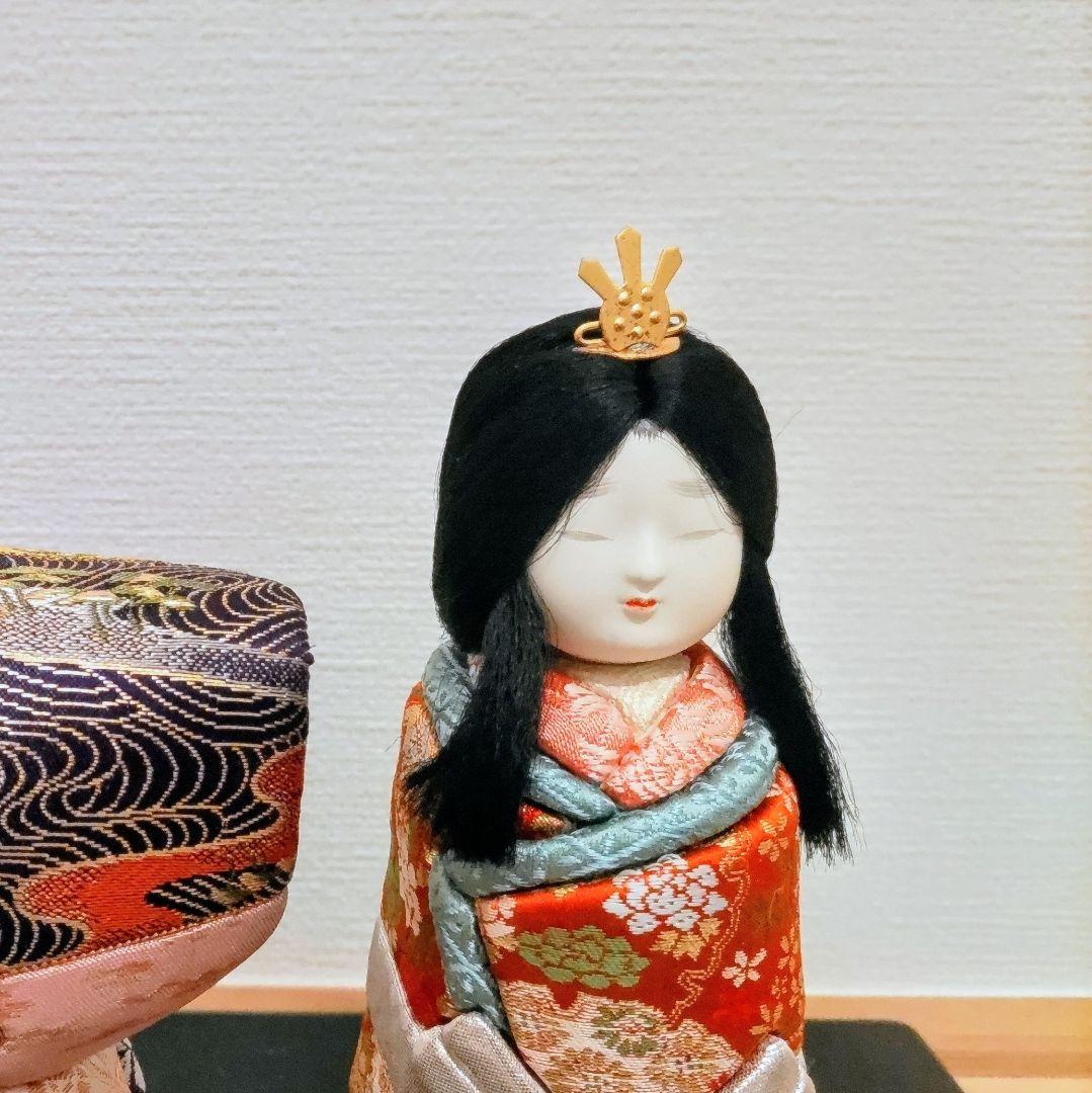 雛人形 木目込人形 昭和レトロ 伝統工芸 ハンドメイド 平飾り 親王飾り