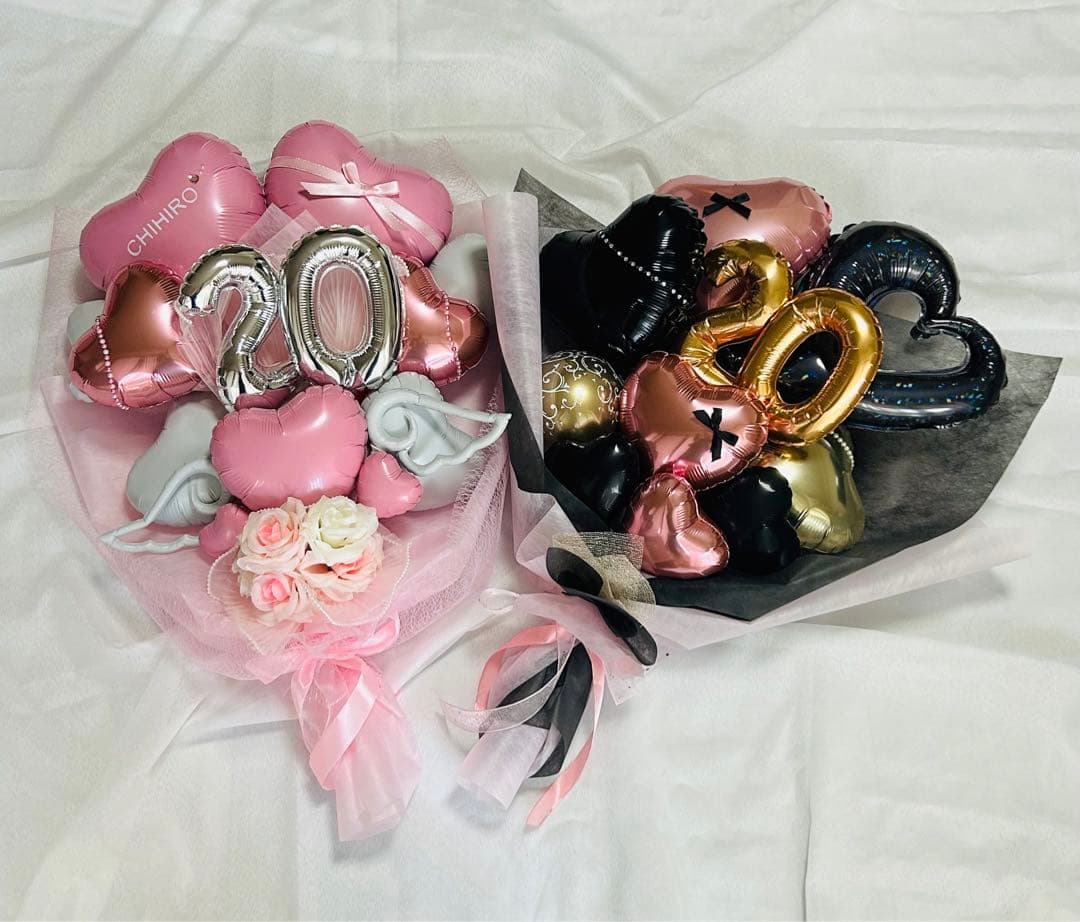2026 成人式　バルーン花束　ブーケ　名前　卒業式　数字　オーダー