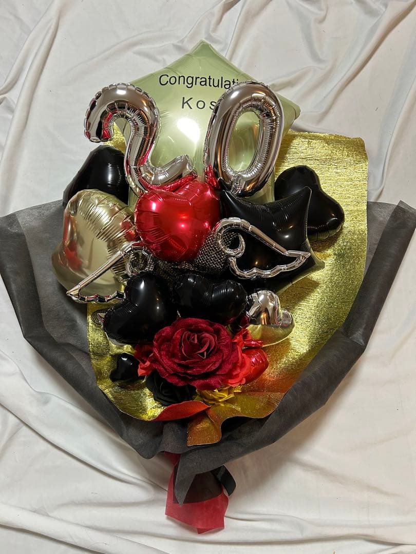 2026 成人式　バルーン花束　ブーケ　名前　卒業式　数字　オーダー