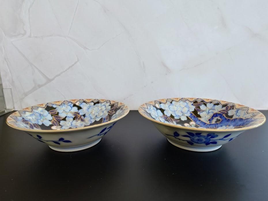 深川製磁　金襴桜　小皿　工芸品　2枚