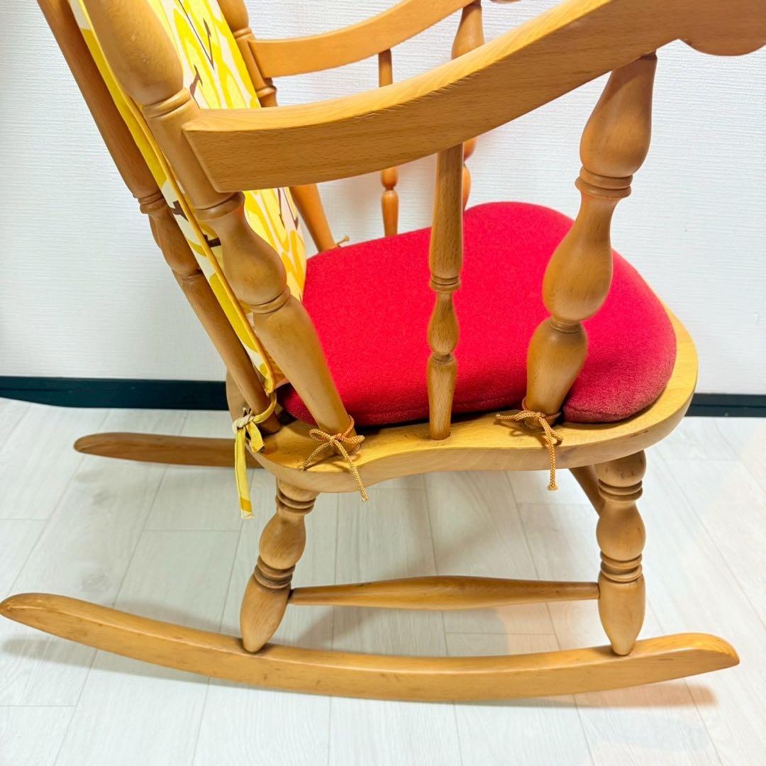 飛騨家具 WINDS 太平 ロッキングチェア クッション付き ヴィンテージ