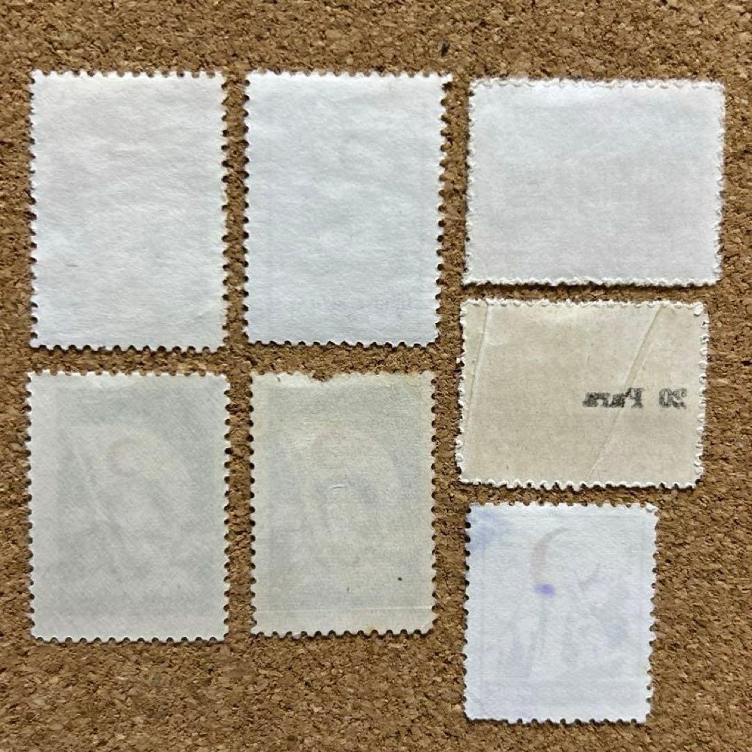 海外 外国切手 トルコの切手 レトロな切手 使用済7点 - メルカリ