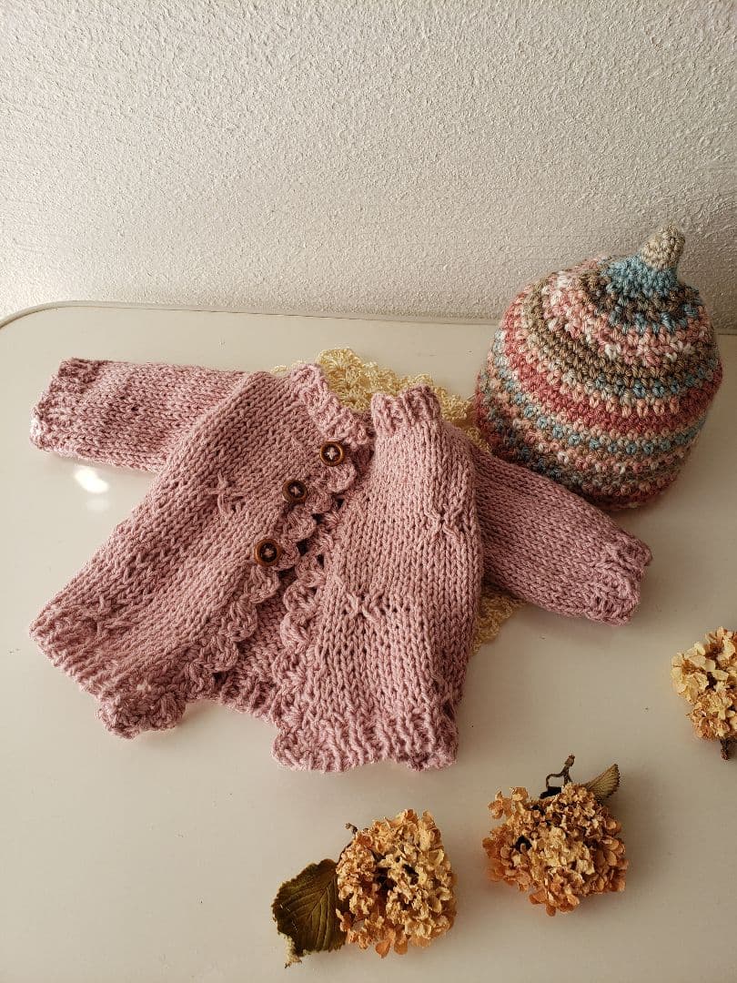 パオラドール　アウトフィット　とんがり帽子とカーディガンのセット