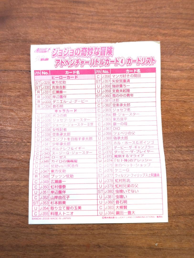 ジョジョの奇妙な冒険 ABC 静けさのブルーデッキ 吉良吉影 - メルカリ