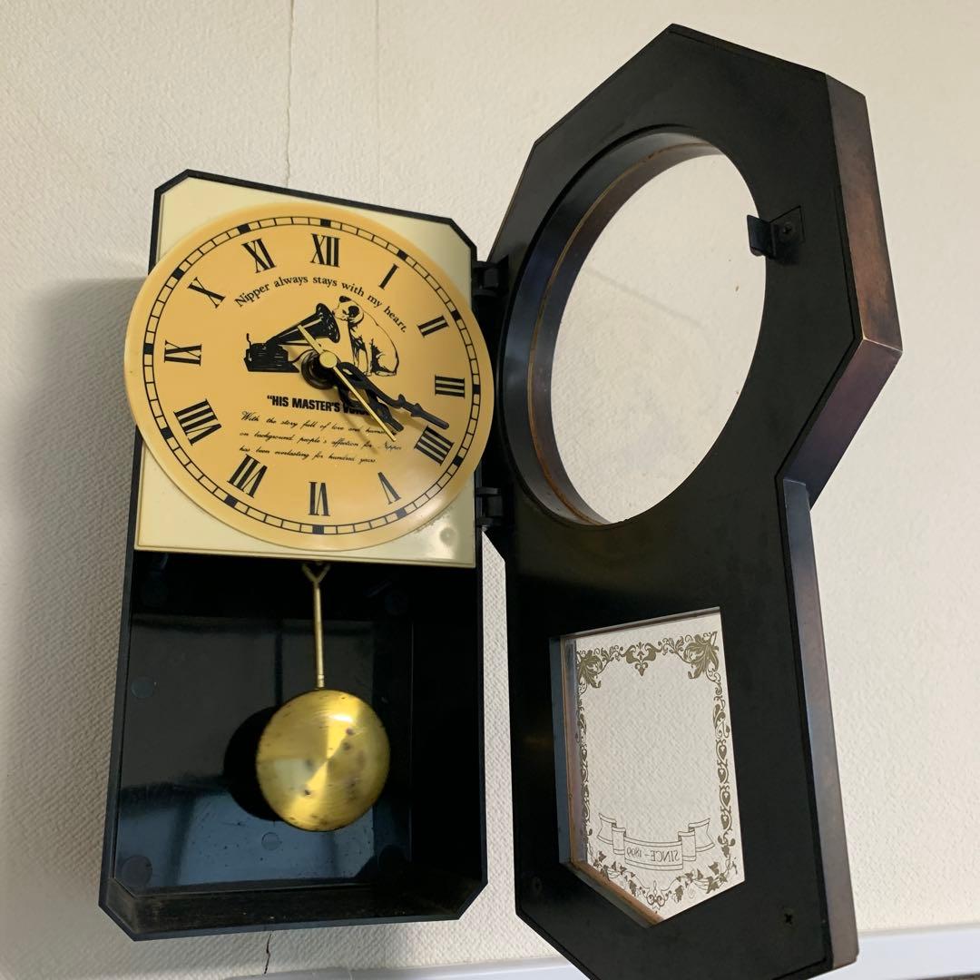 Victerビクター ニッパー　振り子時計　陶器製　置物 アンティーク　非売品