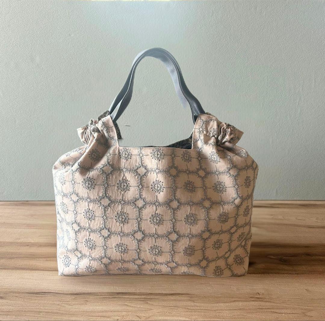 【Yuki様オーダー】ミナペルホネンハンドメイドシャーリングバッグ