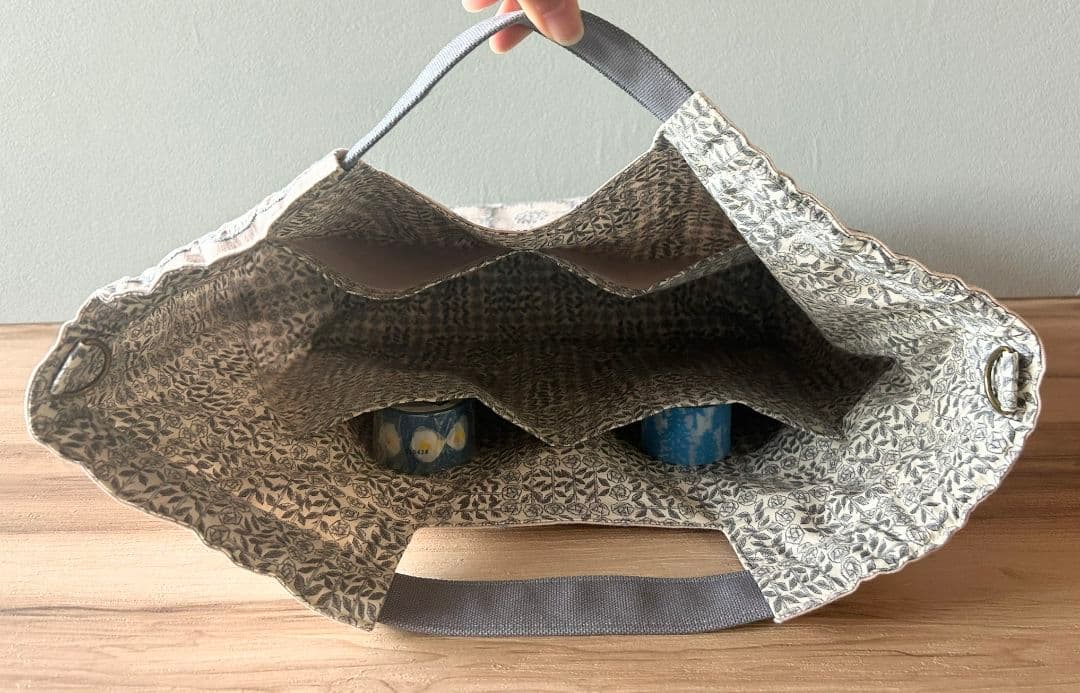 【Yuki様オーダー】ミナペルホネンハンドメイドシャーリングバッグ