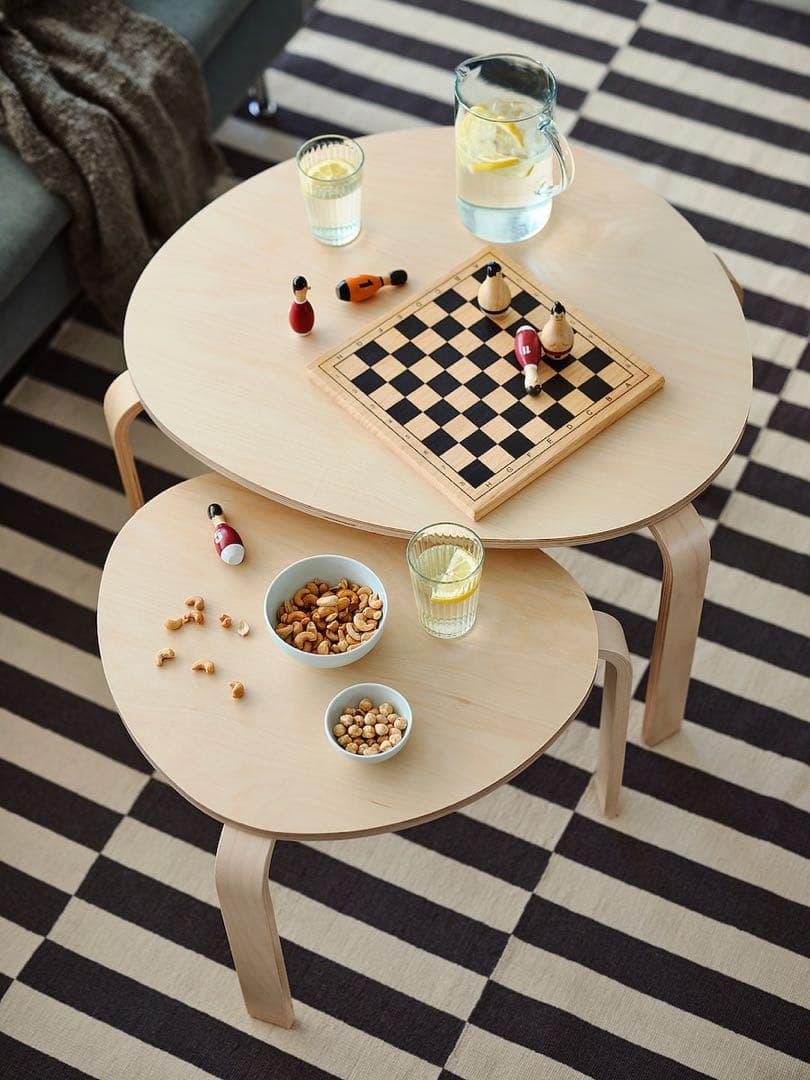 IKEAイケア テーブル SVALSTA スヴァルスタ ネストテーブル2点セット