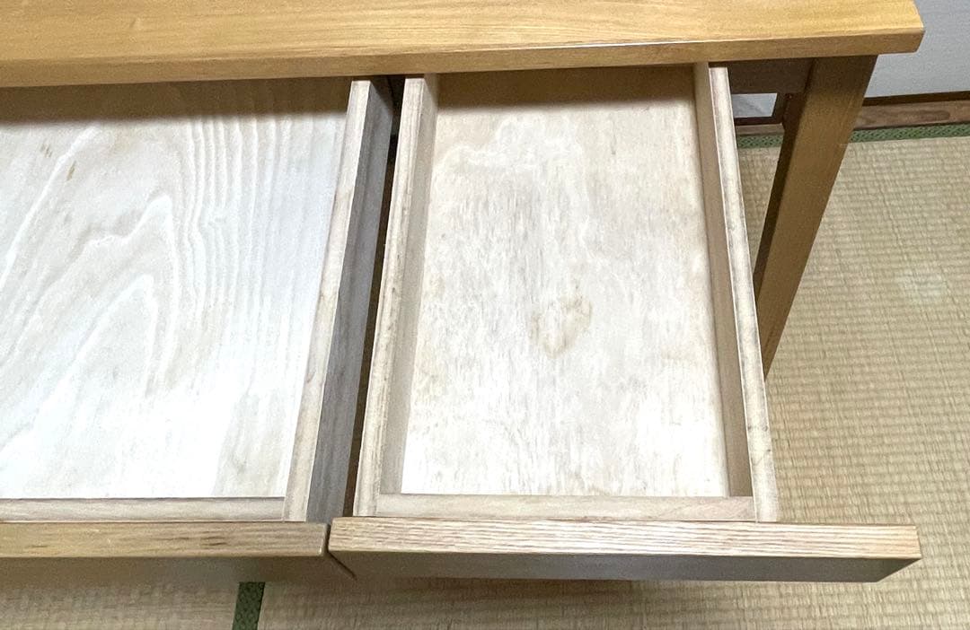 無印良品ナチュラルウッド シンプルデスク（キャビネットは別売り）