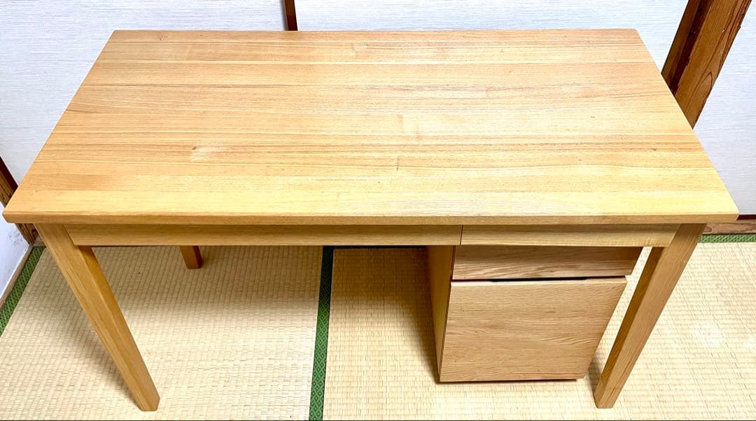 無印良品ナチュラルウッド シンプルデスク（キャビネットは別売り）