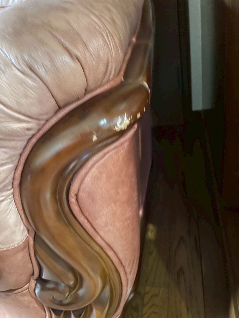 イタリア製　座り心地良い　高級　本革　ソファー