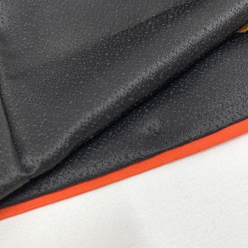 505ag19■七五三 七歳 女児 着物&袋帯&長襦袢 蝶 金彩■美品