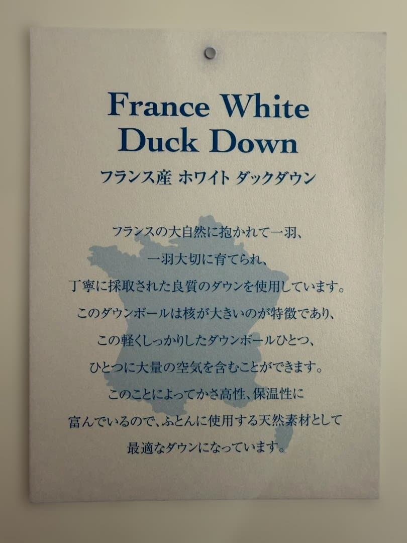 モリリン　フランス産ホワイトダックダウン　メタルウーム掛けふとん　#4642-1