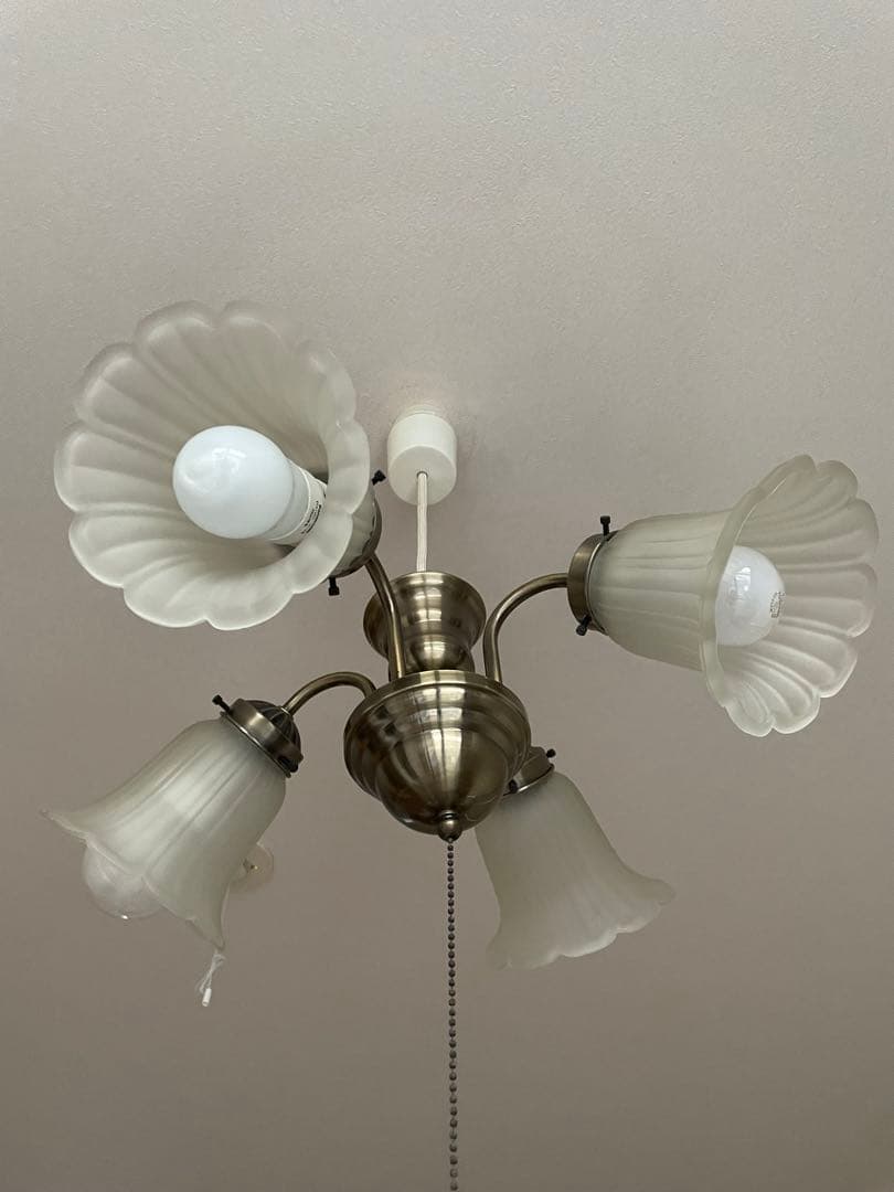 フラワー型シェード 4灯シーリングライト