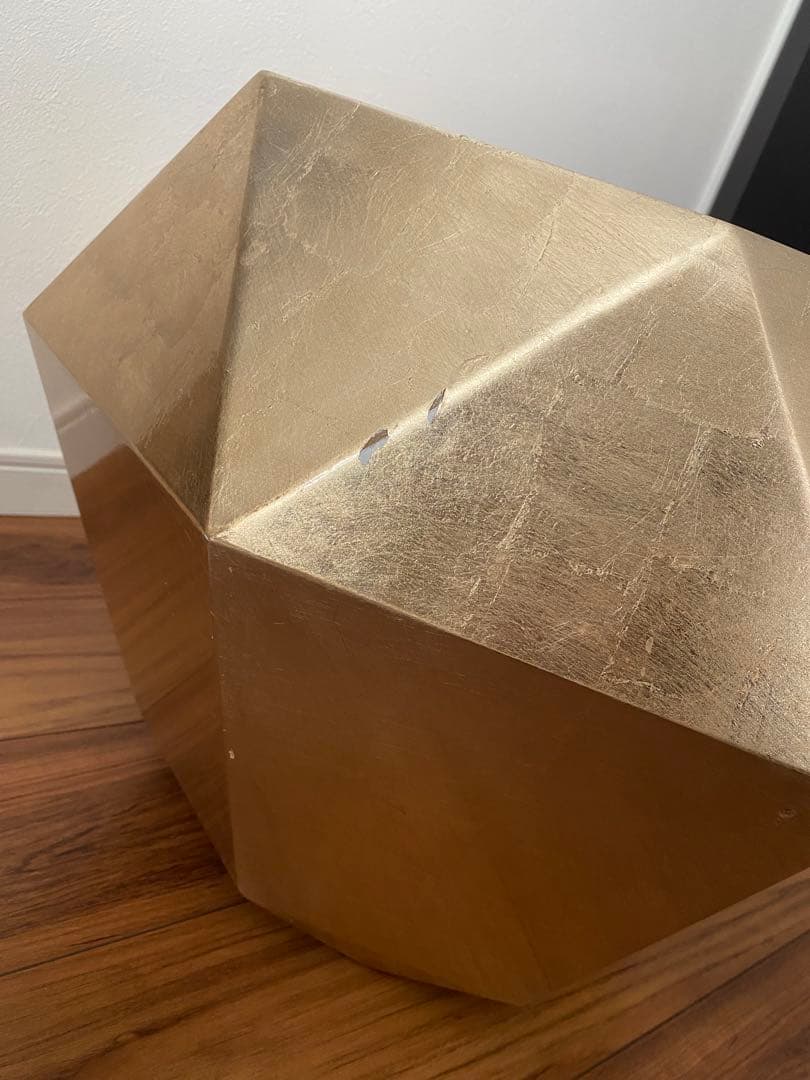 Francfranc フランフラン　ゴールドサイドテーブル