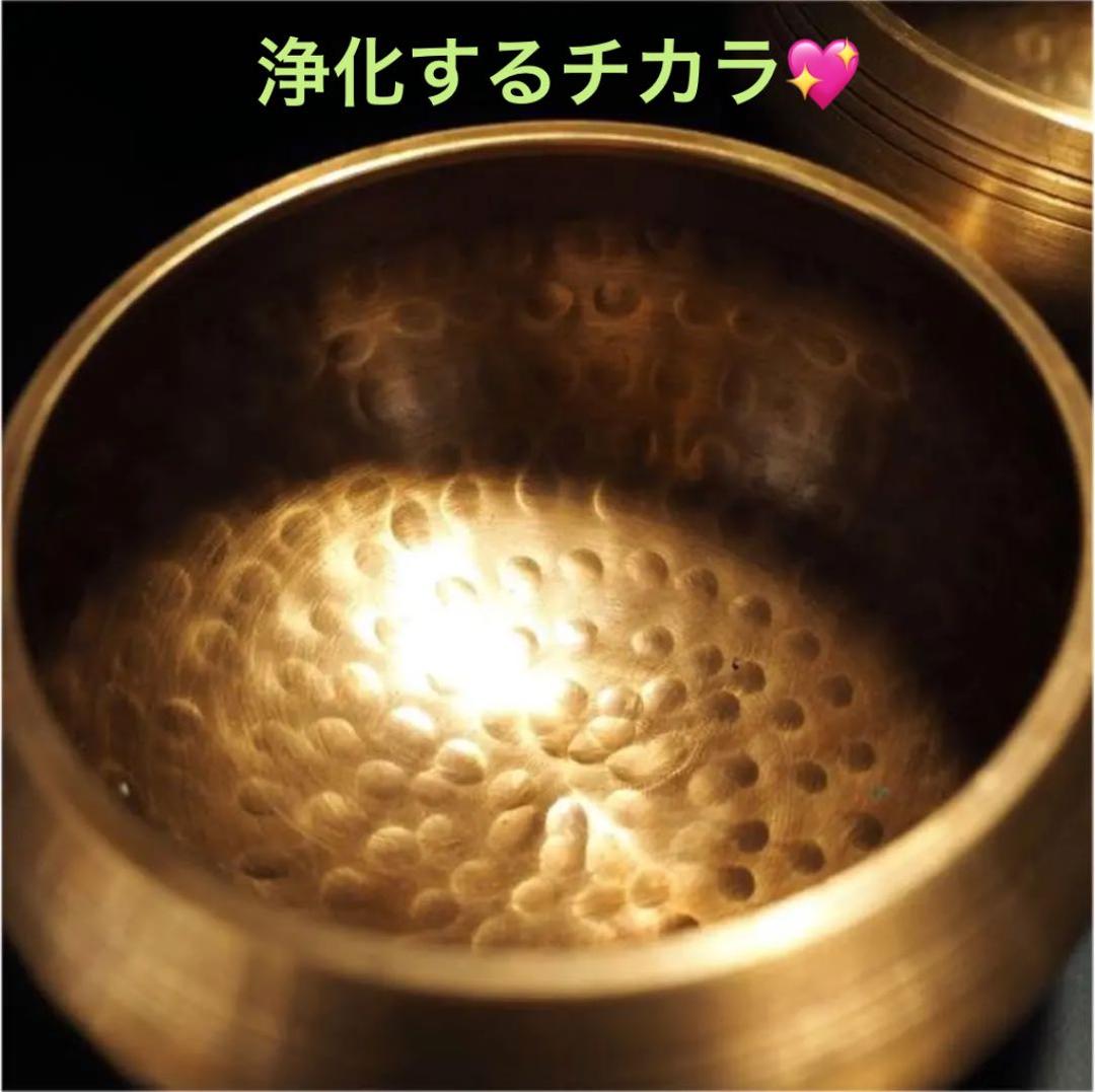 ★特選一品★チベット仏教☆手作り【金属製チベットシンギングボウル『瞑想鈴』】❤️