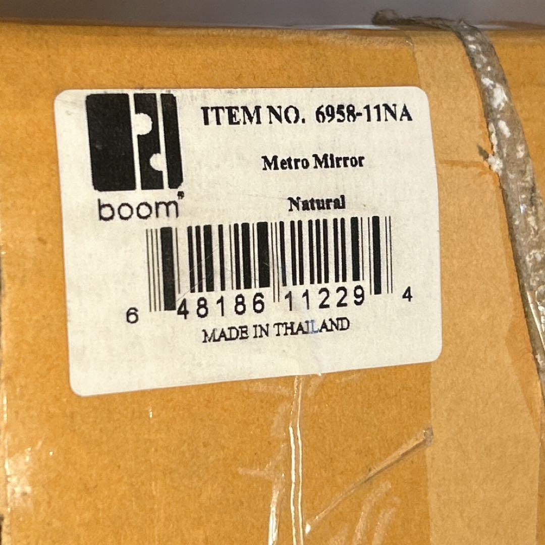 boom ブーム ウォールミラー　鏡　木製　北欧　壁掛け