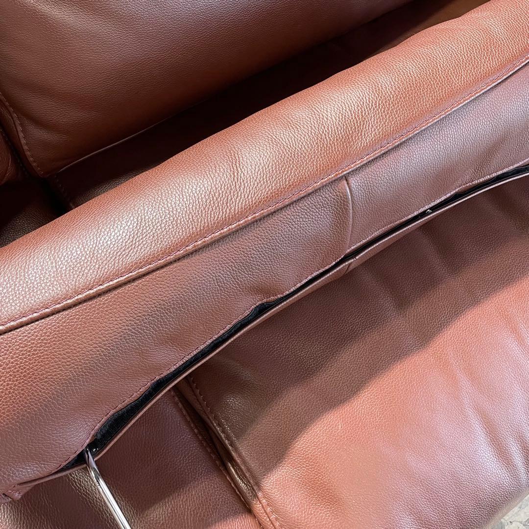 MUJI 無印良品⭐️革張り フェザー　2.5シーターソファー