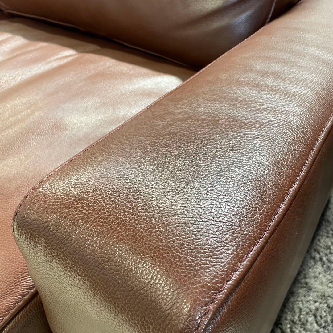 MUJI 無印良品⭐️革張り フェザー　2.5シーターソファー