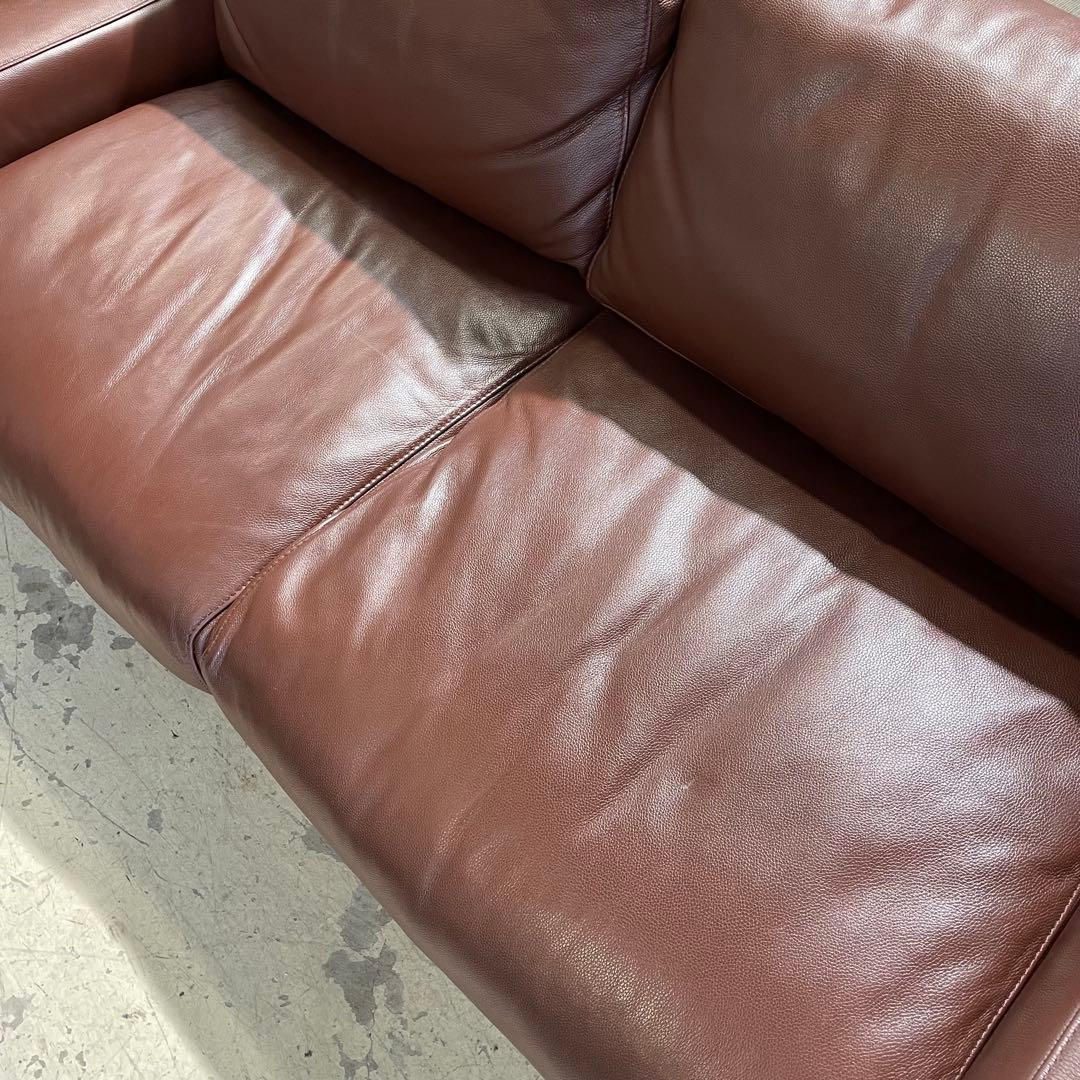 MUJI 無印良品⭐️革張り フェザー　2.5シーターソファー