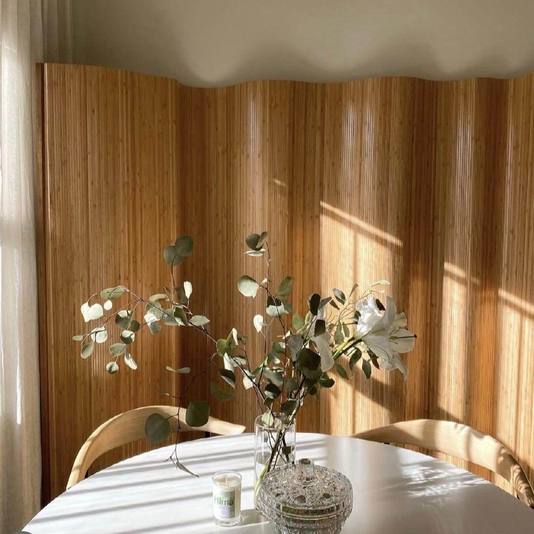 ‼️即発送‼️限定価格　木製波形パーテーション ウッド　インテリア　仕切り　美品