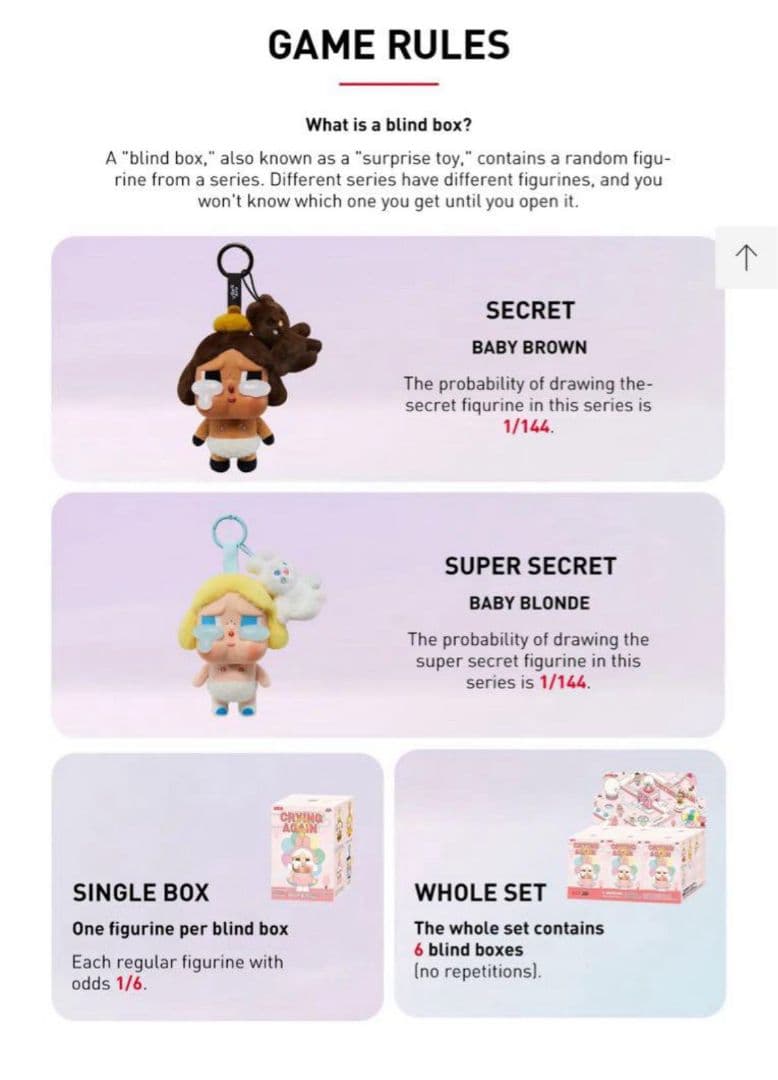 CRY BABY Crying Again シリーズレアシークレット - メルカリ