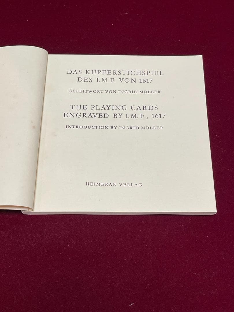 トランプ DAS KUPFER STICHSPIEL DES I.M.F.VON 1617