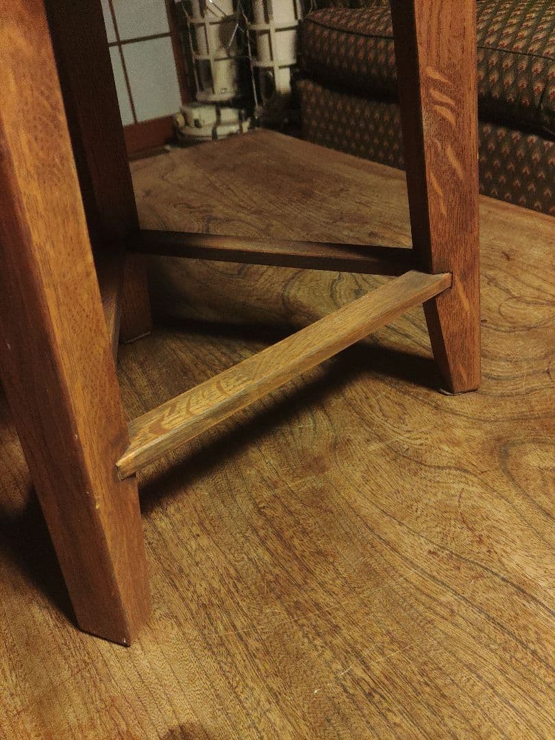 希少　ウイスキーオーク　スツール　無垢　ヴィンテージ　アンティーク　椅子　チェア